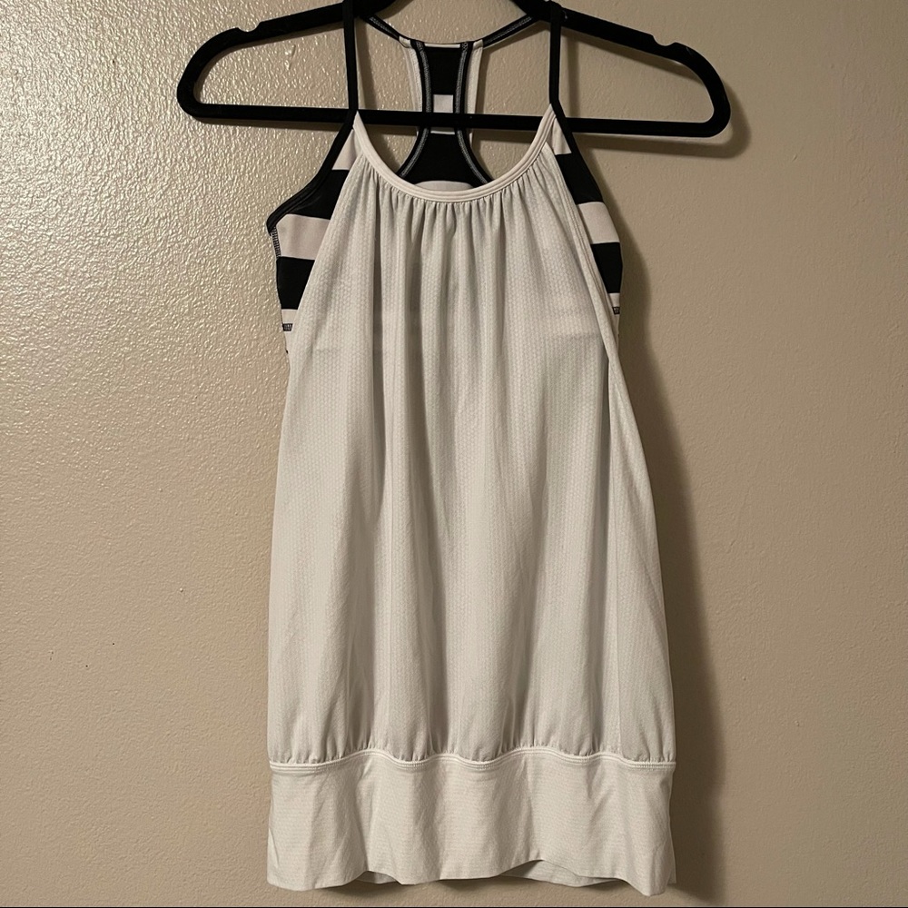 LULULEMON No Limits Tank White/Black - Picture 2 of 5